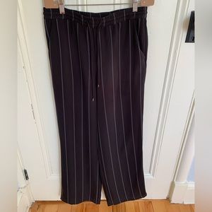 Anine Bing Isabella pants in Black with white stripes